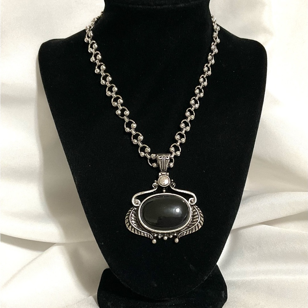 Free People Necklace with Black Pendant